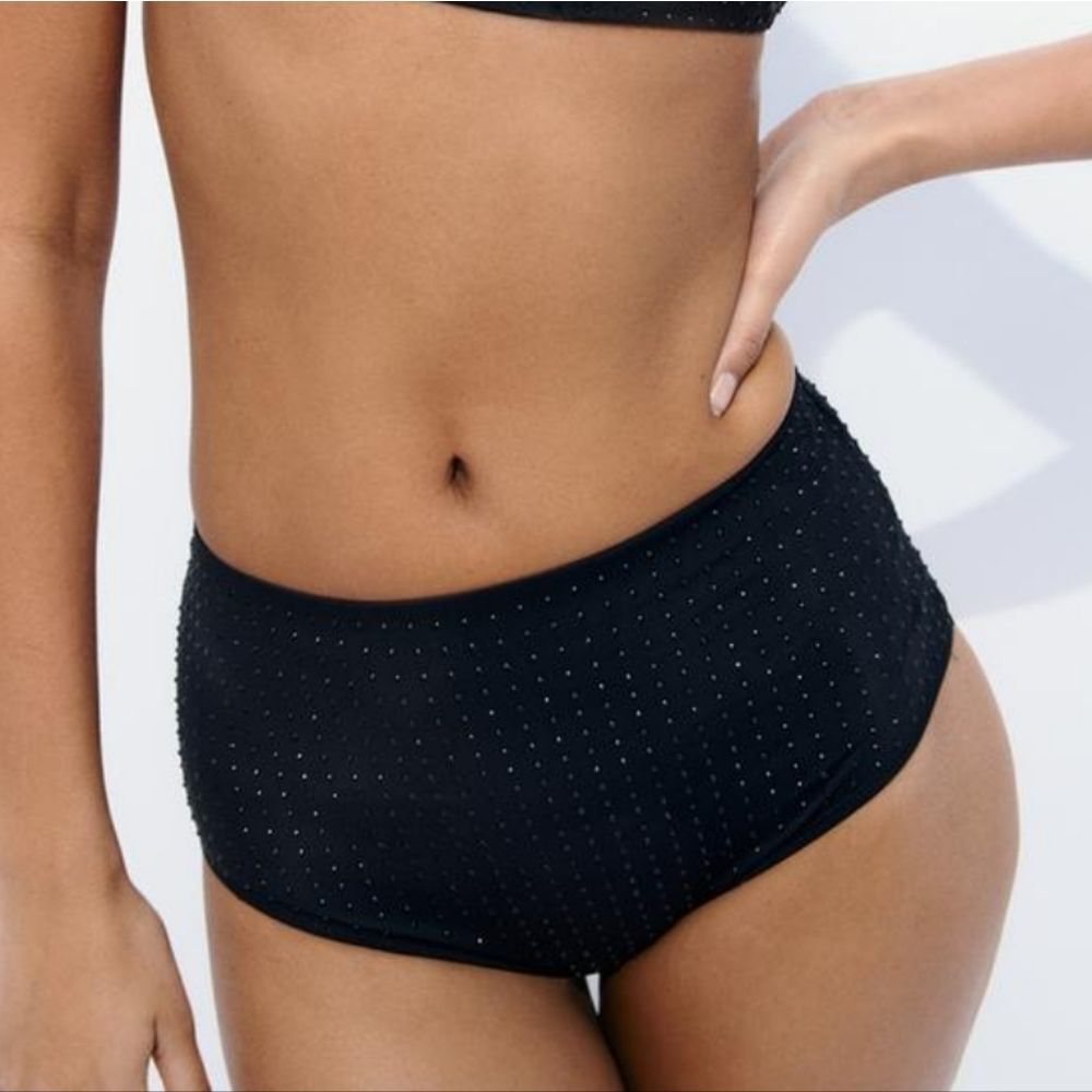 Zara‎ High-Waisted Rhinestone Studded Briefs